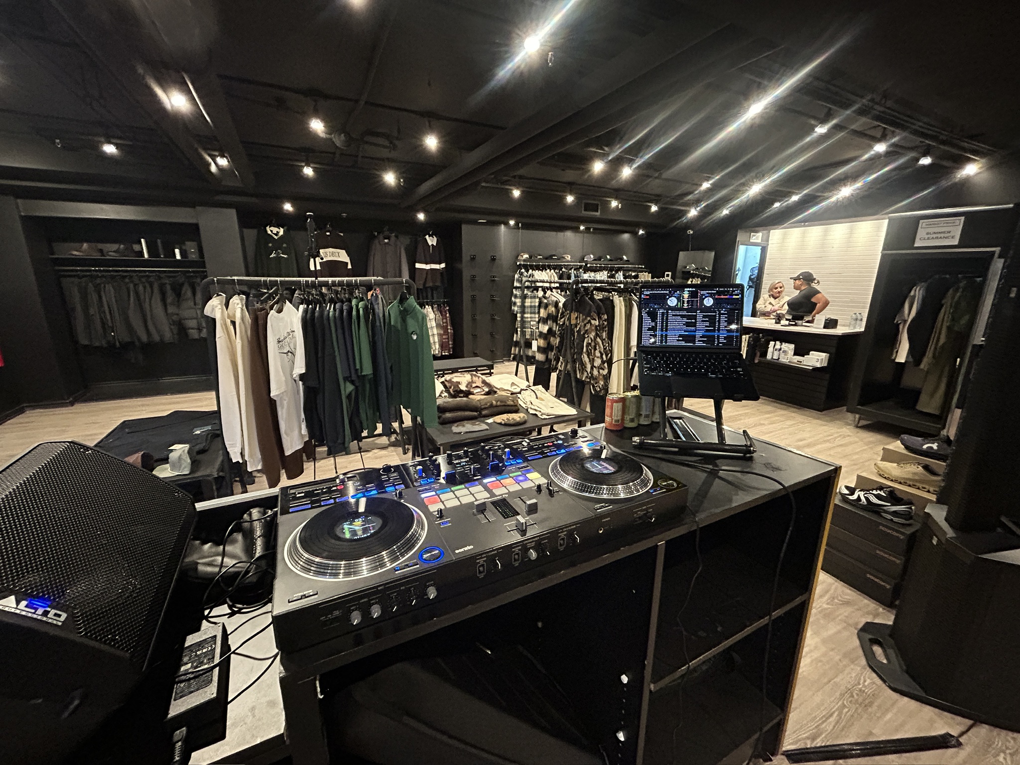 DJ Rich sound equipment at an event